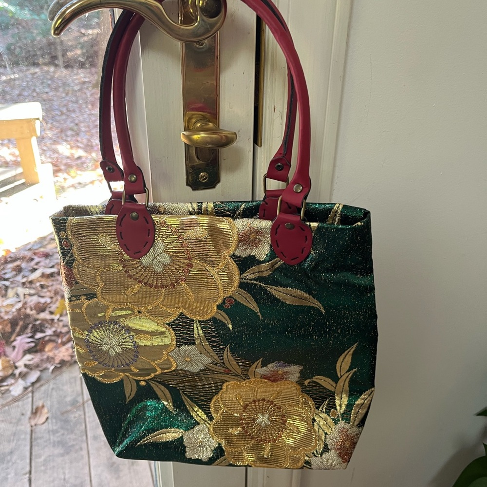 Handmade Holiday Brocade Handbag